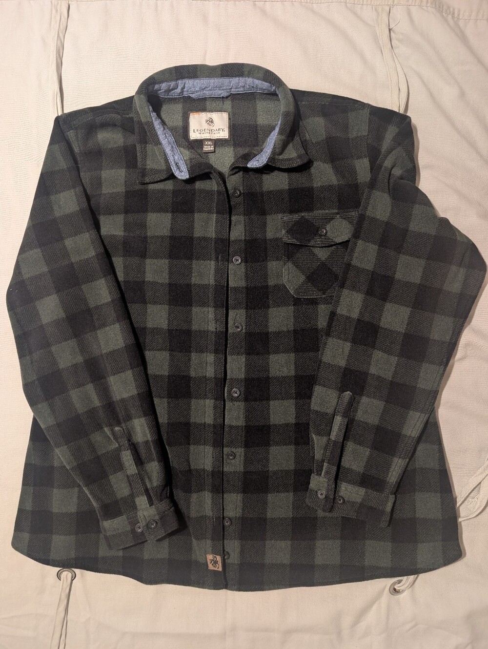 Legendary Whitetails Women's Green and Black Plaid Shirt Jacket